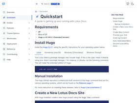 Lotus Docs screenshot