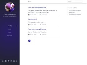 Eleventy Chirpy Blog Template screenshot
